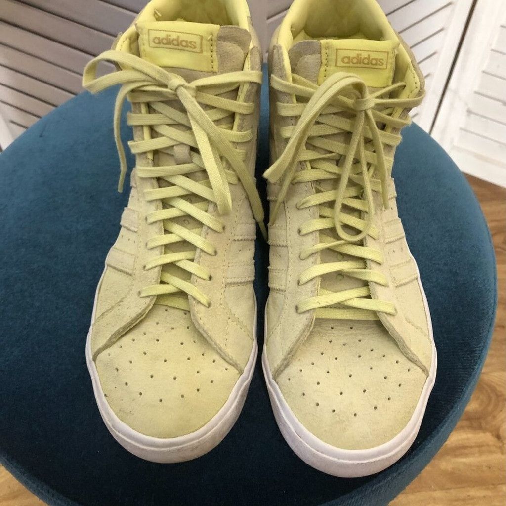 Adidas Adidas women's Basket shoes lime green suede high top 7.5 Size US 7.5 / IT 37.5 - 3 Thumbnail