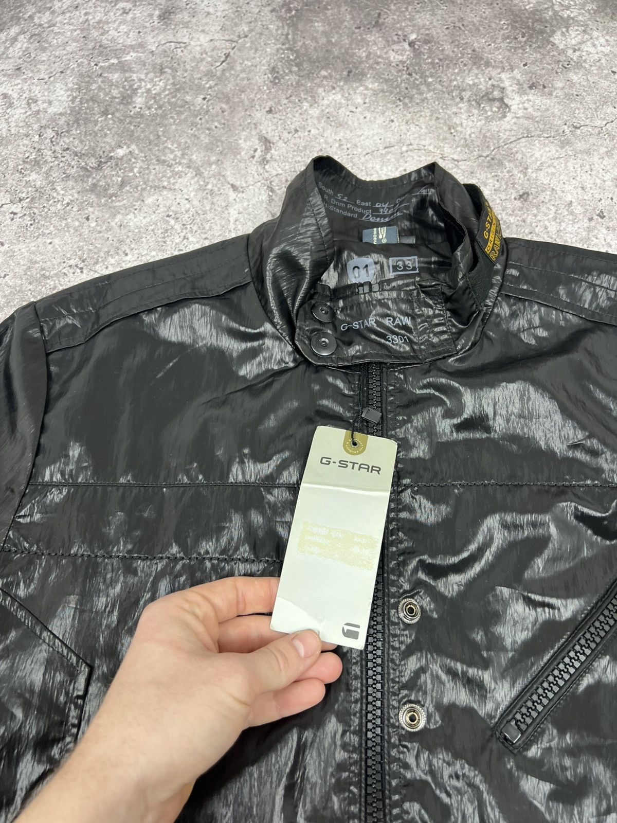 G-Star NWT G-Star Nylon Biker Jacket Size US L / EU 52-54 / 3 - 7 Thumbnail