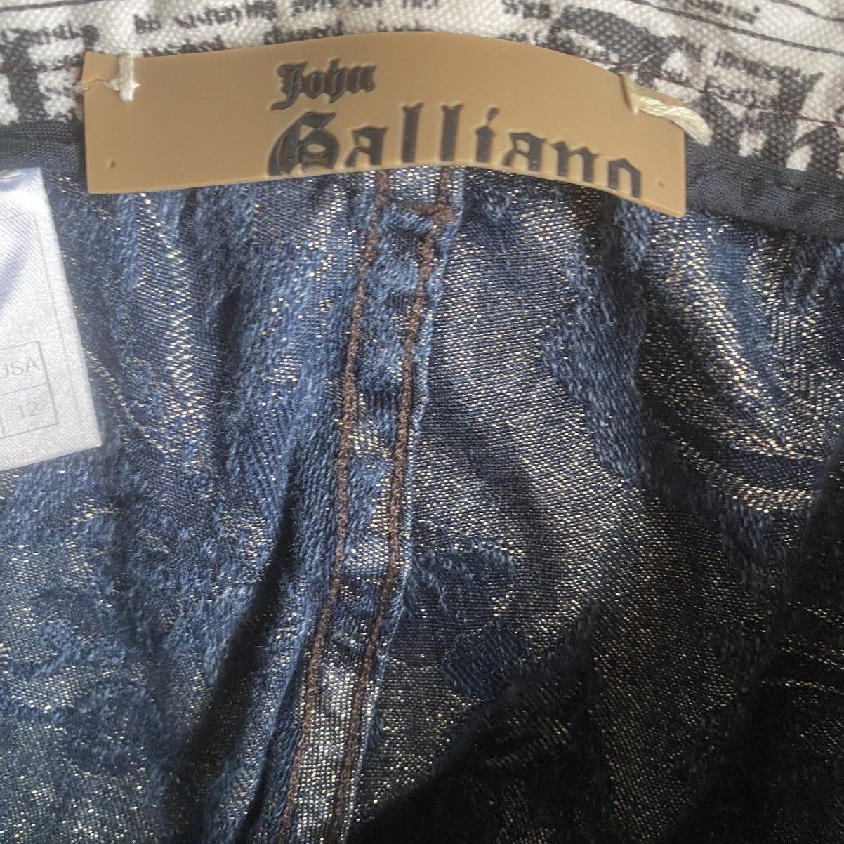 John Galliano SS06 Wax Floral Jacquard Pants Size US 32 / EU 48 - 8 Thumbnail