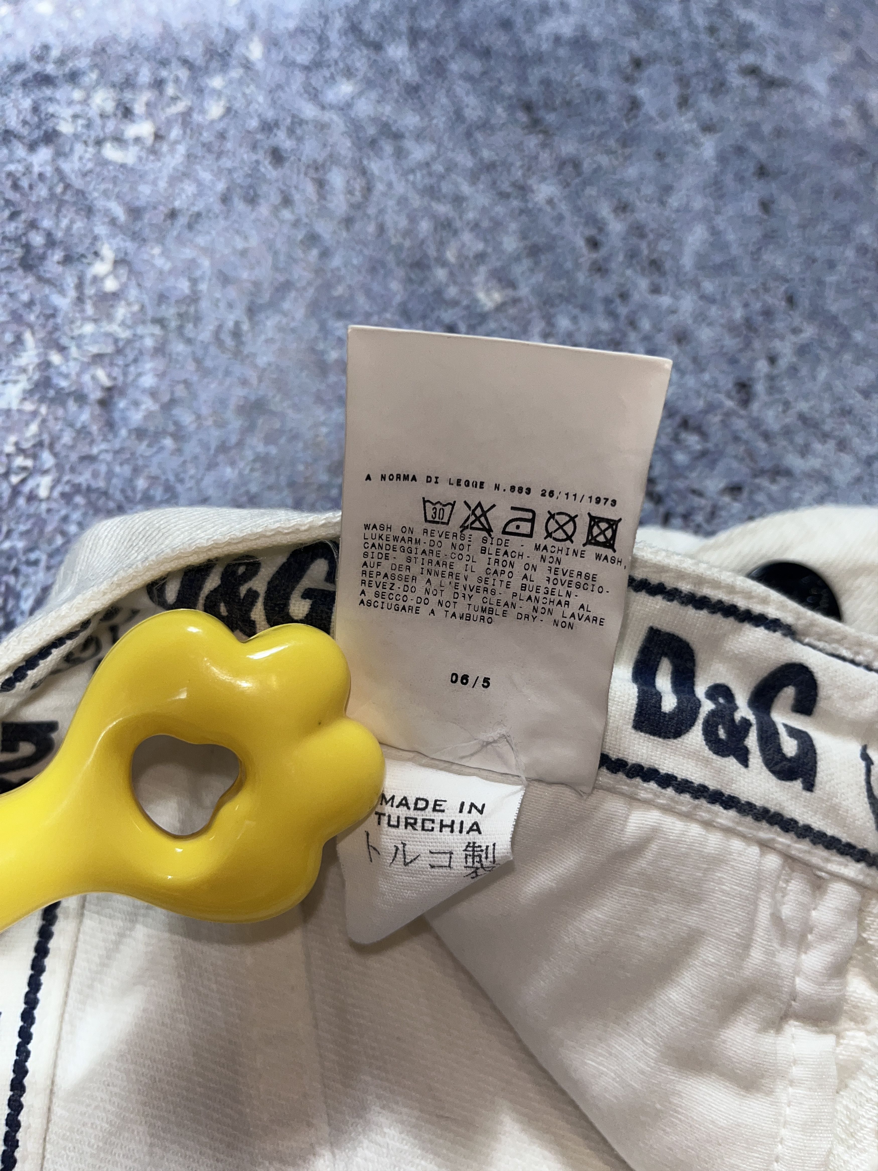 Dolce & Gabbana D&G Dolce Gabbana White Denim Pants Jeans Mariners Marine Size US 29 - 16 Thumbnail