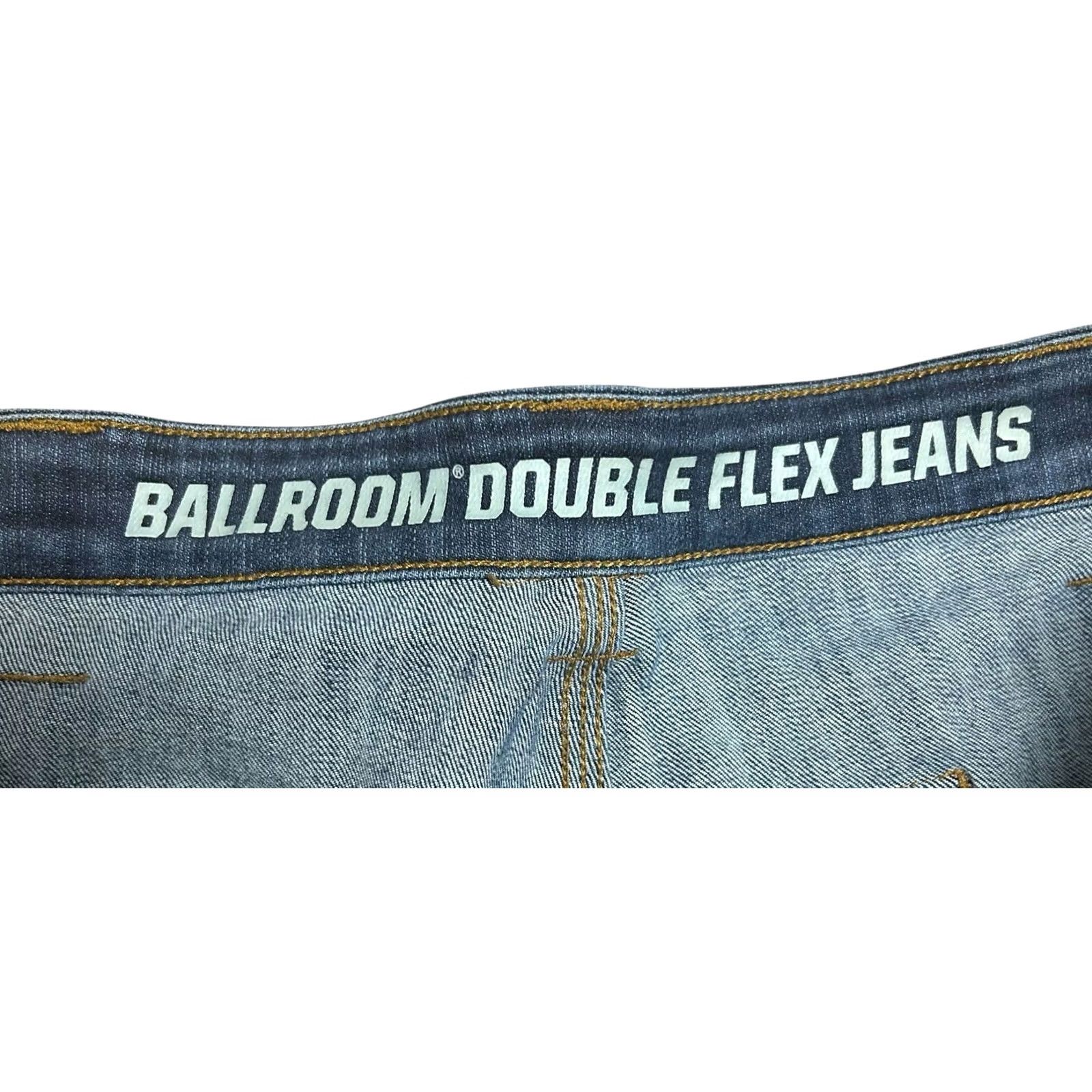 Duluth Trading Company Duluth Ballroom Double Flex Jeans 38x32 Regular Men's Denim 5-Pocket Blue Cotton Swing Cowboy Western USA 1980s–2020s Size US 38 / EU 54 - 6 Thumbnail