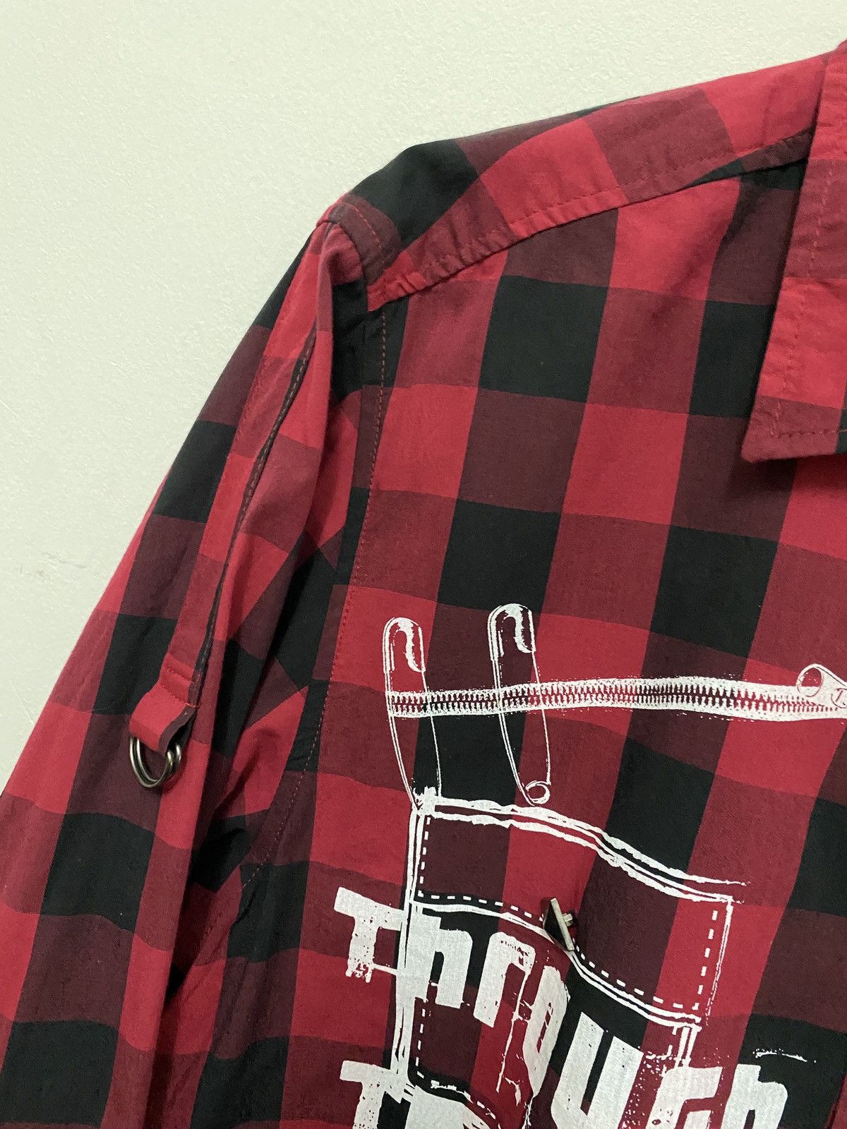 A.F.F.A. × Seditionaries Under Level Anarchy Bondage Tartan Design Punk Shirt Size US M / EU 48-50 / 2 - 8 Thumbnail