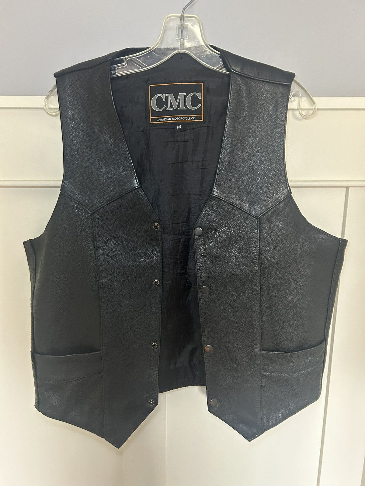 Vintage Vintage GMC motorcycle leather vest Size US L / EU 52-54 / 3 - 1 Thumbnail