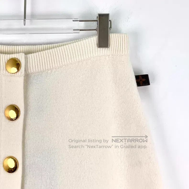 Louis Vuitton Louis Vuitton size m Beige presbyopic leather-label cotton Size 25" / US 0 / IT 36 - 3 Thumbnail