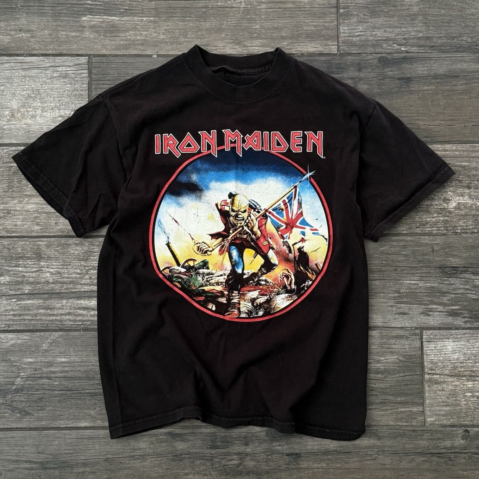 Iron Maiden VTG Y2K IRON MAIDEN THE TROOPER BLACK SHORT SLEEVE CONCERT P Size US S / EU 44-46 / 1 - 1 Thumbnail