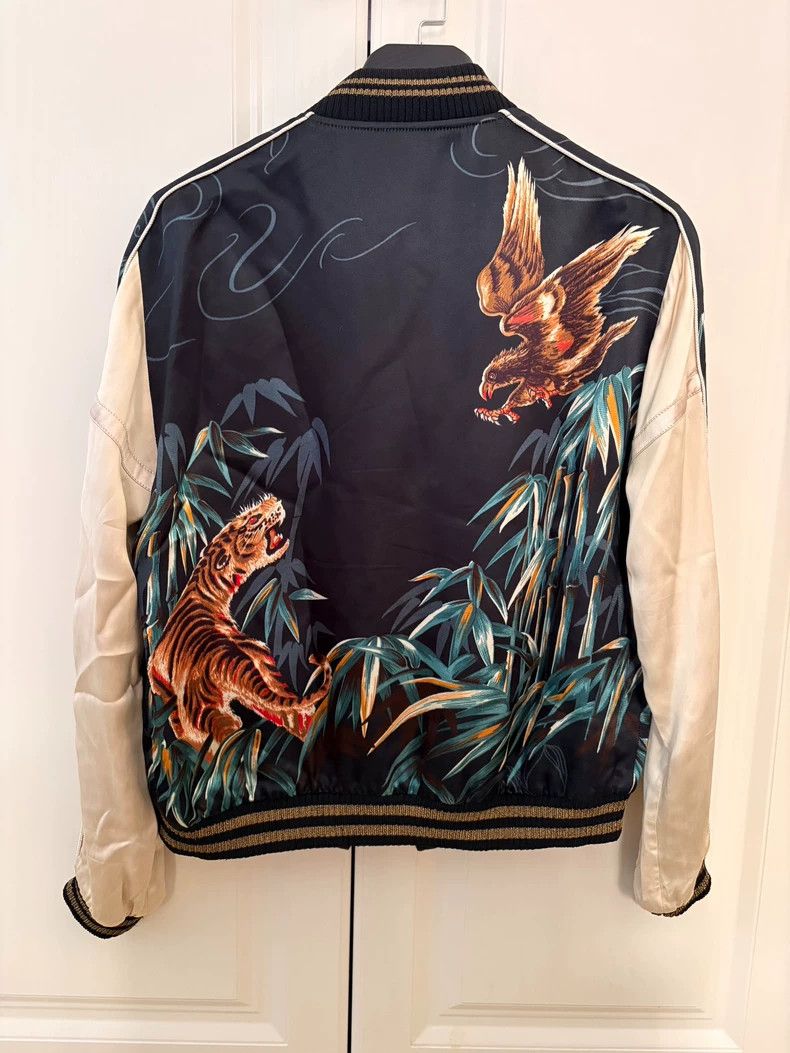 Saint Laurent Paris saint Laurent paris16SS Tiger-Eagle Crossbeard Silk Jacket Size US M / EU 48-50 / 2 - 2 Thumbnail