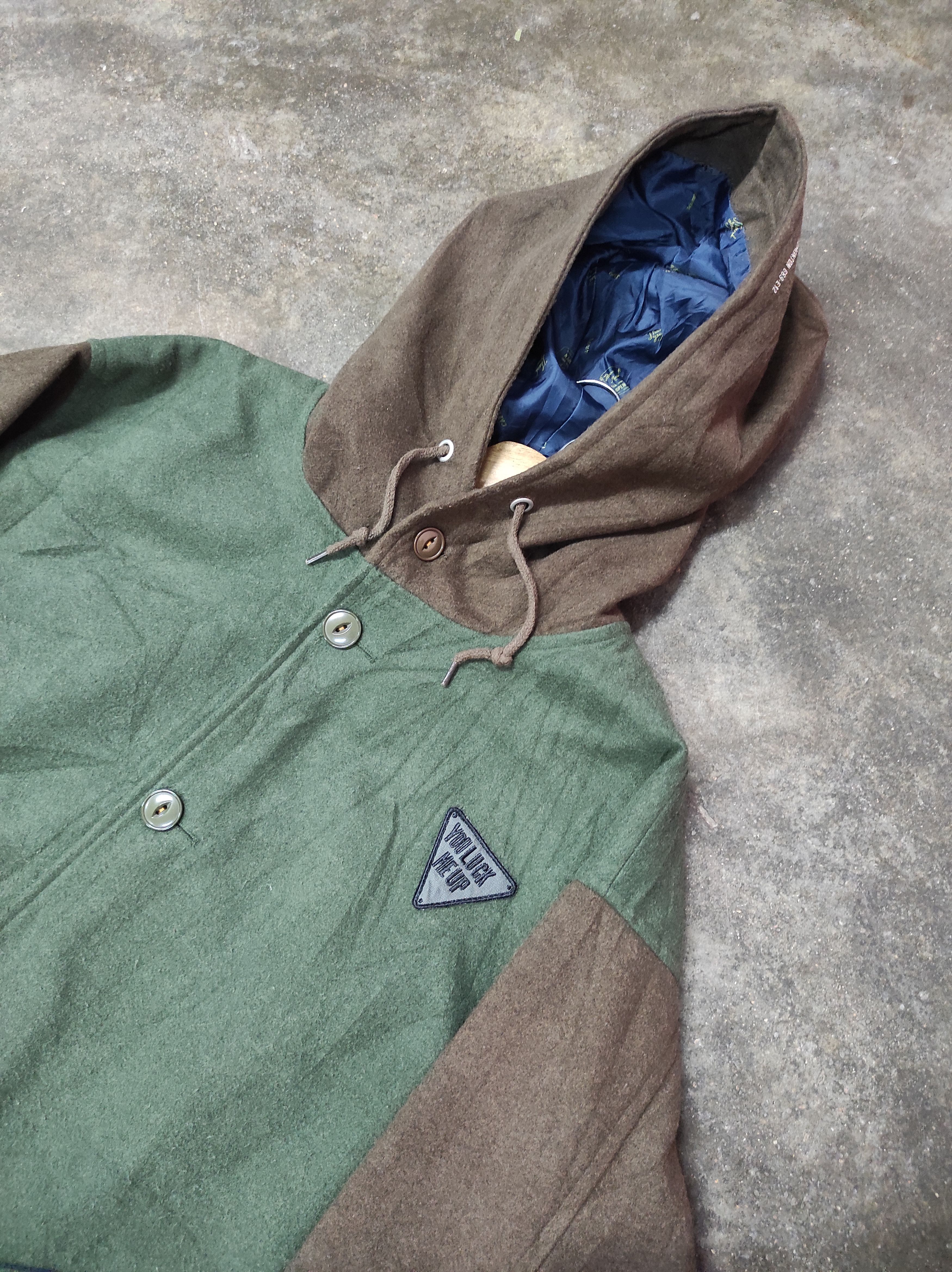 Japanese Brand POLPO VINTAGE ROYAL CANADIAN ARMY CADET OVERCOAT HOODED Size US M / EU 48-50 / 2 - 3 Thumbnail