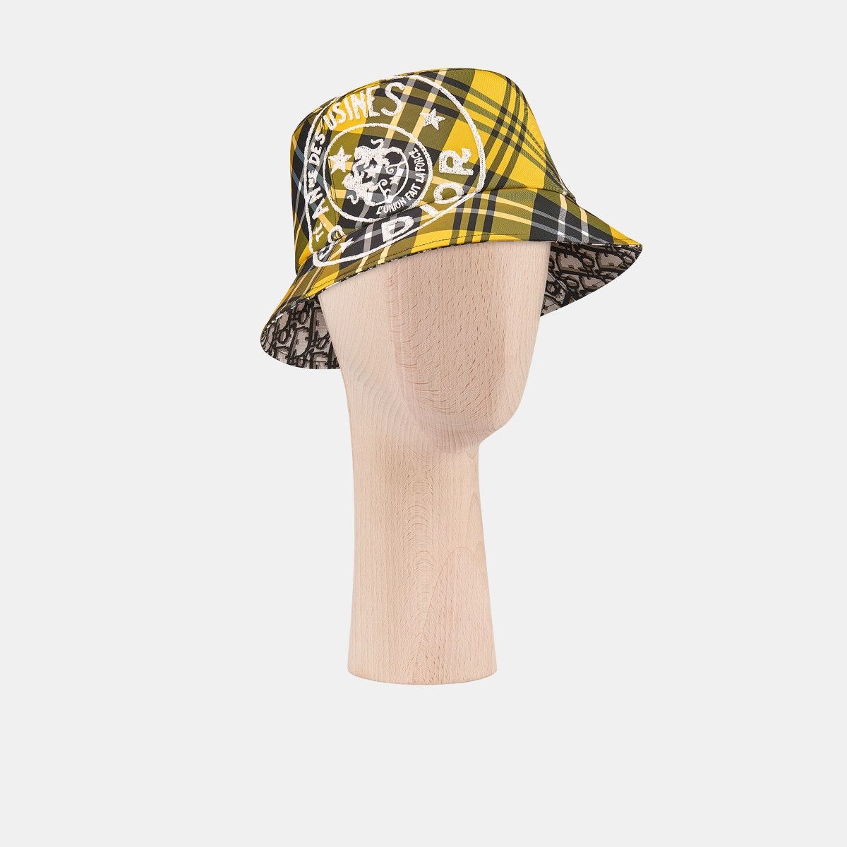 image of Dior O1Bcso1Str0224 Hat In Black & Yellow in Black/Yellow, Women's