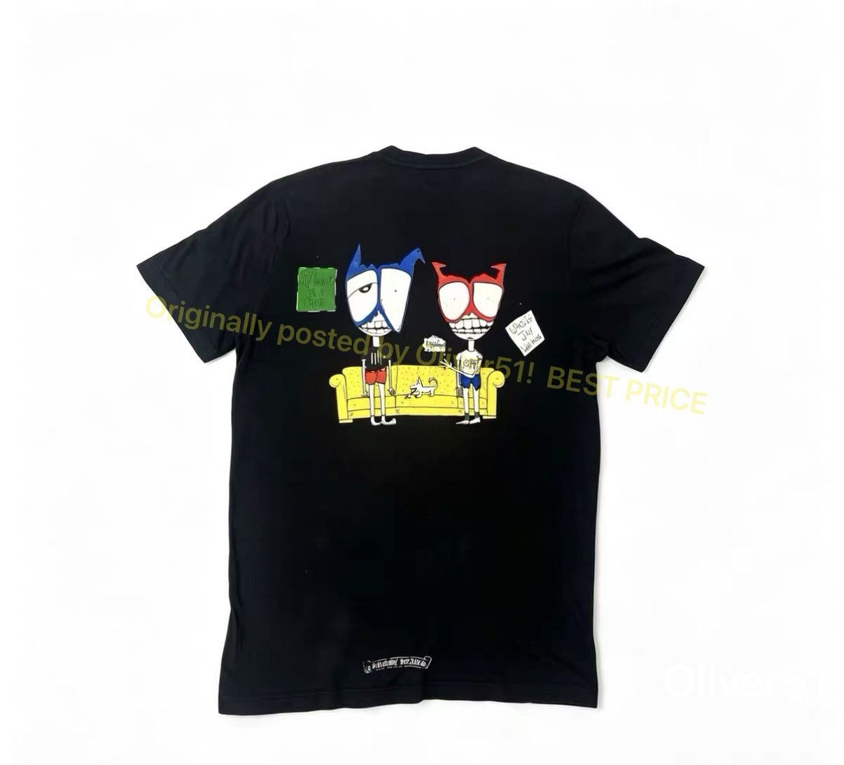 Chrome Hearts Chrome Hearts Matty Boy Black Pink Arc Logo T Shirt