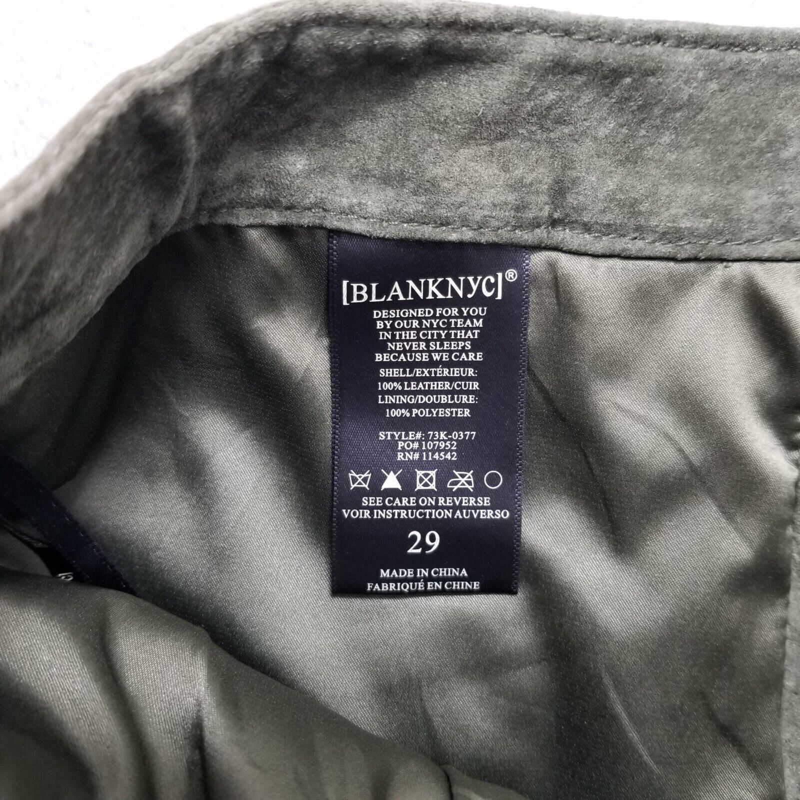 BLANKNYC BlankNYC Mini Skirt Womens 29 Green Pockets Zip 31x16 Size 29" - 9 Thumbnail