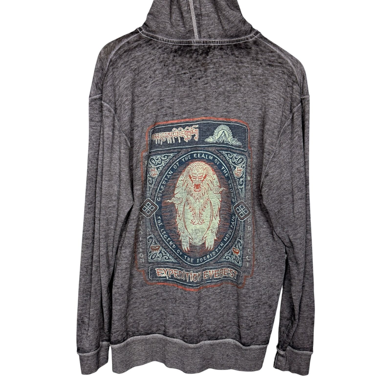 Disney Disney Expedition Everest Gray Full Zip-Up Yeti LW Hoodie Size US S / EU 44-46 / 1 - 3 Thumbnail