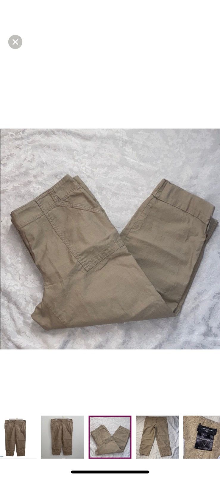 Ann Taylor Ann Taylor cropped khakis size 10 Size 32" / US 10 / IT 46 - 2 Thumbnail