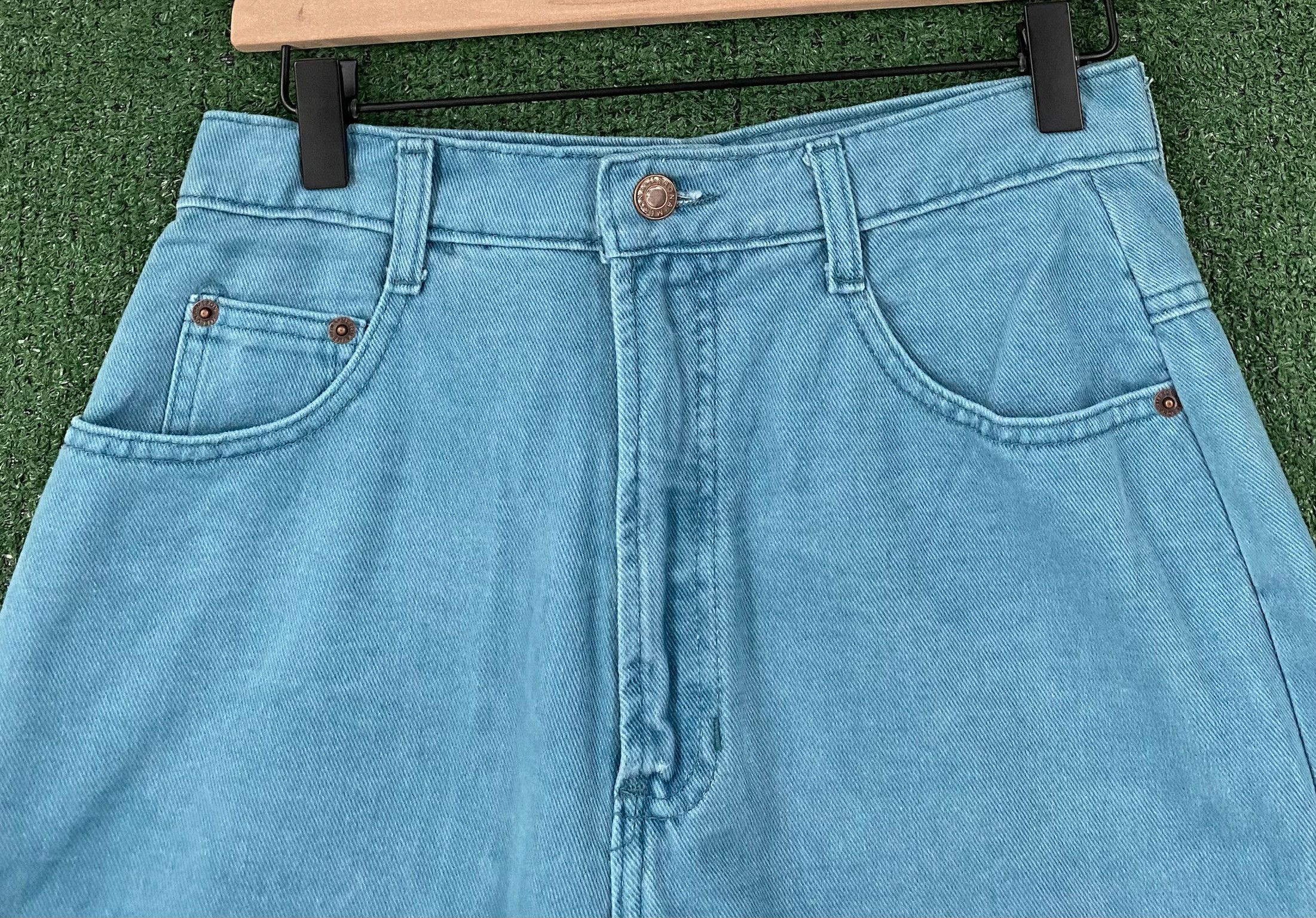 Merona 80’s Merona Teal Blue Denim Jean Shorts Women’s 27” Waist Size 27" / US 4 / IT 40 - 2 Thumbnail