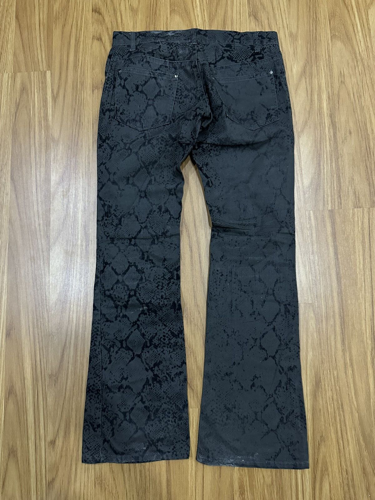 If Six Was Nine Semantic Design "Python" Woven Flared Jeans Size US 30 / EU 46 - 2 Thumbnail