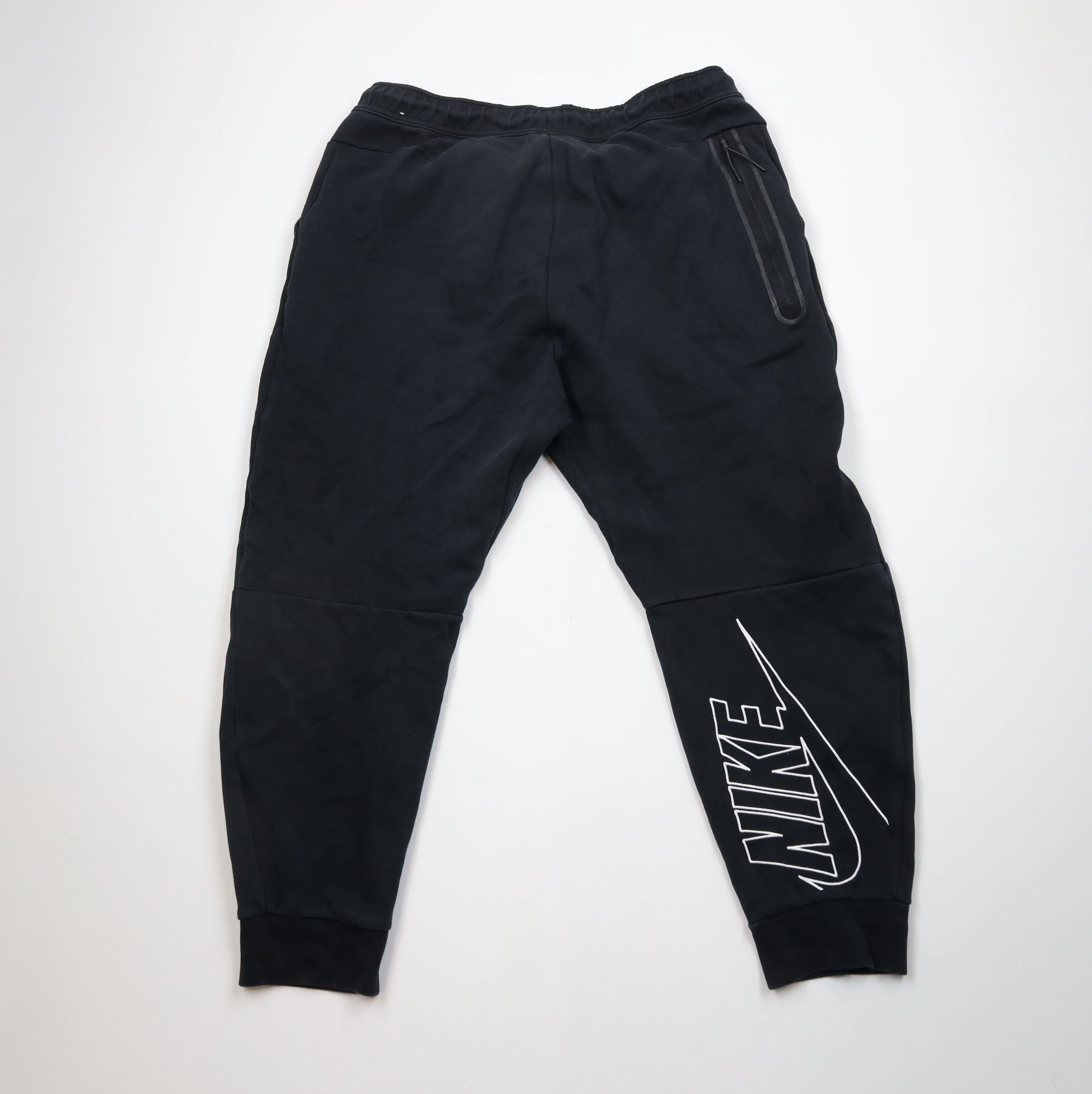 Nike Nike Tech Fleece Spell Out Cuffed Sweatpants Joggers Black Size US 40 / EU 56 - 7 Thumbnail