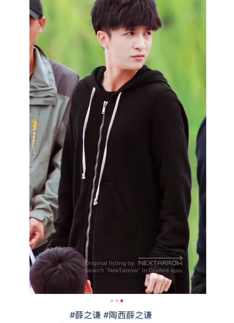 Rick Owens Rick Owens Black Wizard Washed Worn Drawstring Long Hooded Size US XS / EU 42 / 0 - 7 Thumbnail