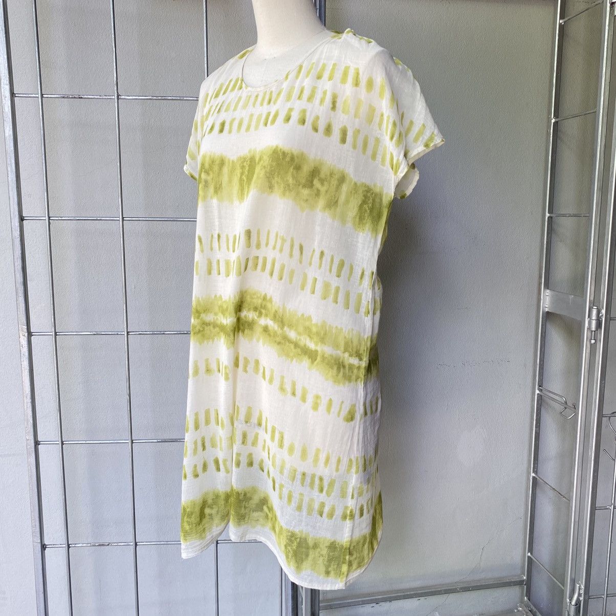 Issey Miyake Plantation Light Green Breeze Dress Size M / US 6-8 / IT 42-44 - 17 Thumbnail