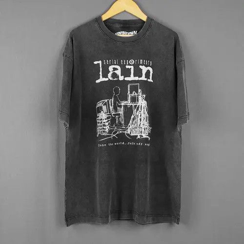 Japanese Brand Serial Experiments Lain T-Shirt Size US L / EU 52-54 / 3 - 7 Thumbnail
