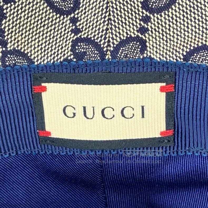 Gucci gucci SizeM Ebony logo jacquard full print casual fisherman Size ONE SIZE - 7 Thumbnail