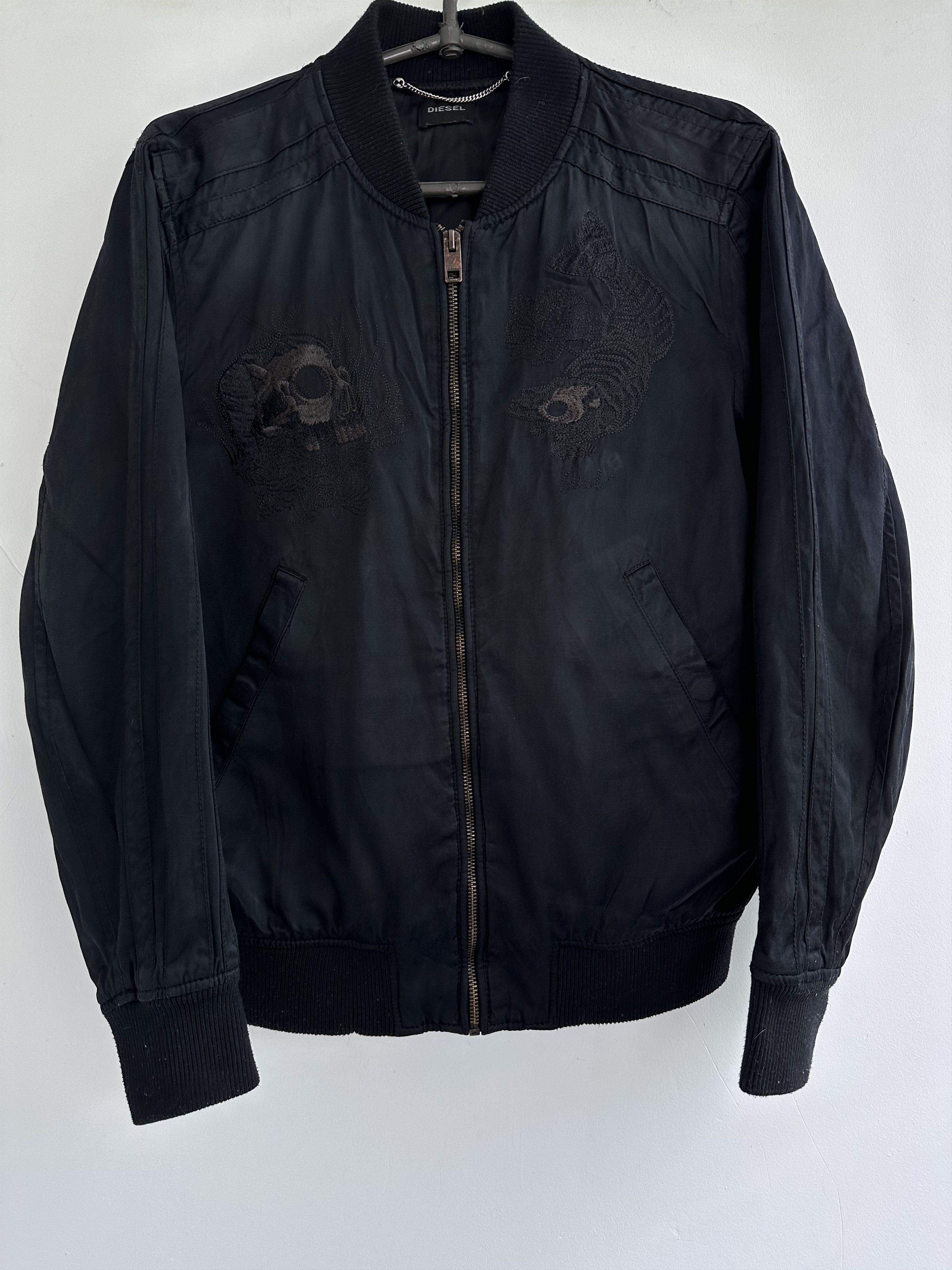 image of Diesel Bomber Jacket in Black, Women's (Size XS)