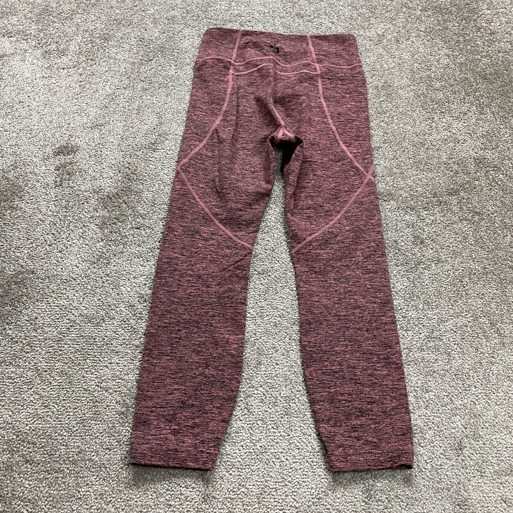 Vintage Joy Lab Active Compression Leggings Womens Small Pink High Rise Yoga Gym 26x23 Size 28" / US 6 / IT 42 - 2 Thumbnail
