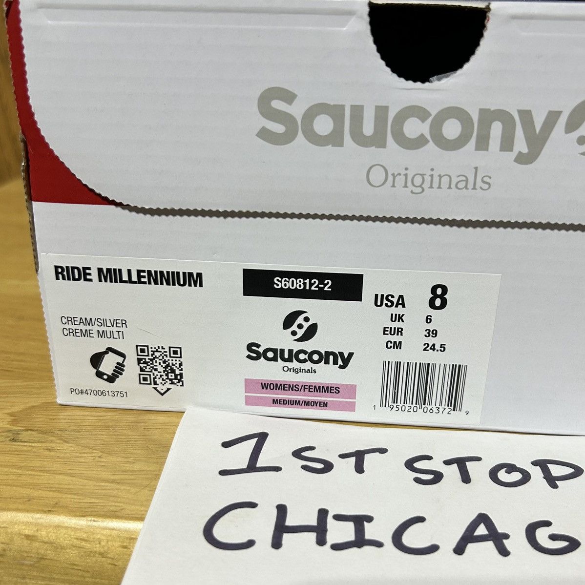 Saucony Saucony Ride Millennium Cream Silver Trainer S608122 8 NEW Size US 8 / IT 38 - 8 Thumbnail