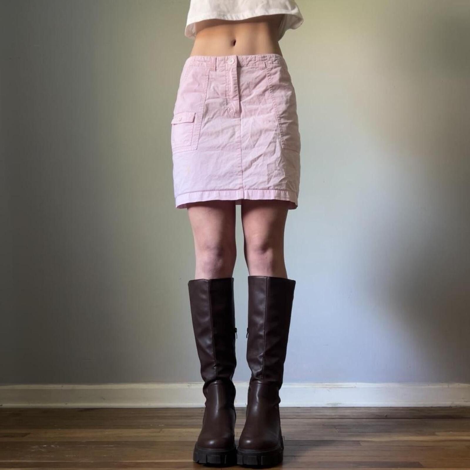 Other Pink cargo mini skirt with pockets Size 32" / US 10 / IT 46 - 1 Thumbnail