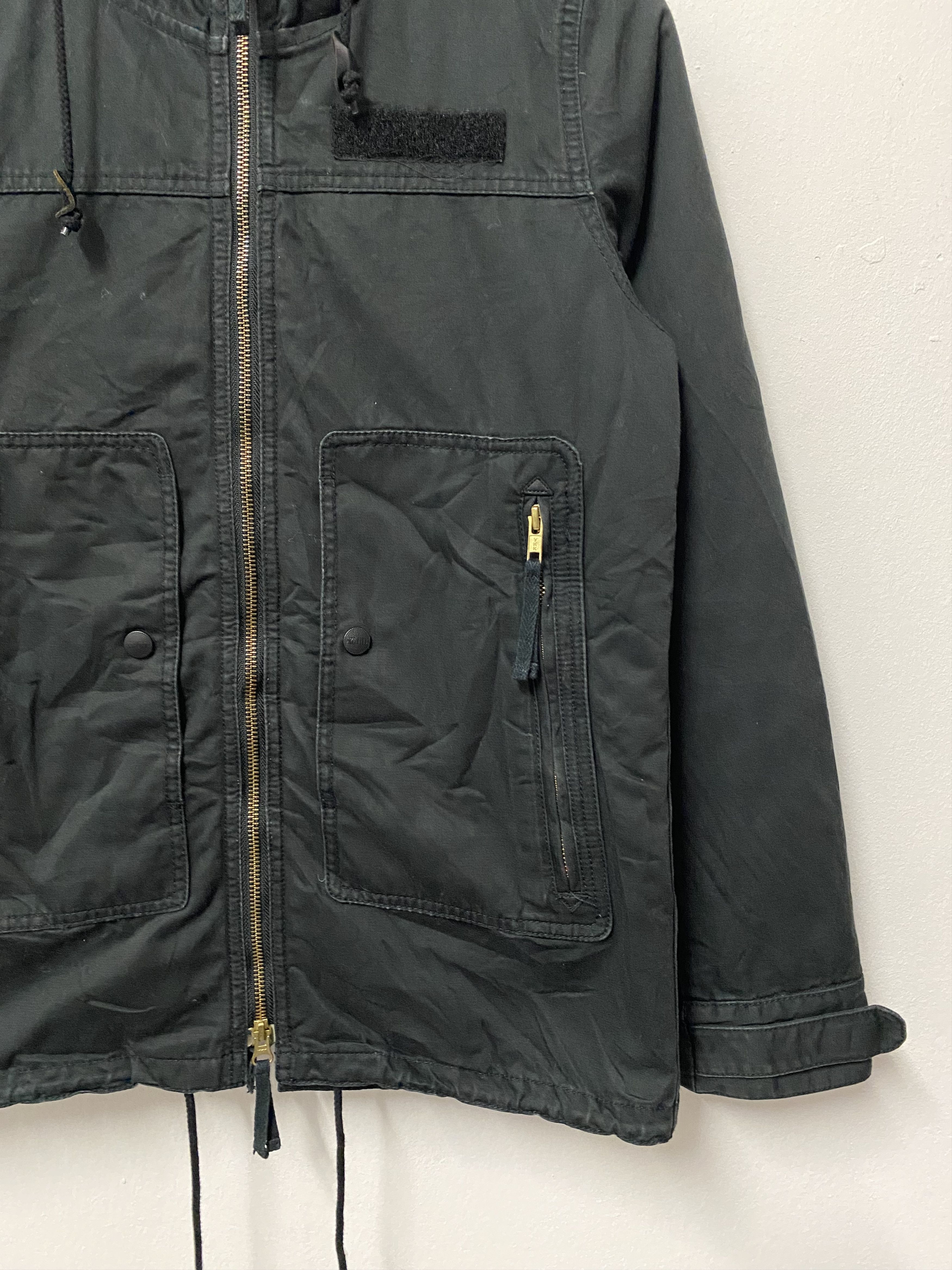 Japanese Brand X-Girl Japan Streetwear Utility Hooded Jacket - Black Size M / US 6-8 / IT 42-44 - 6 Thumbnail
