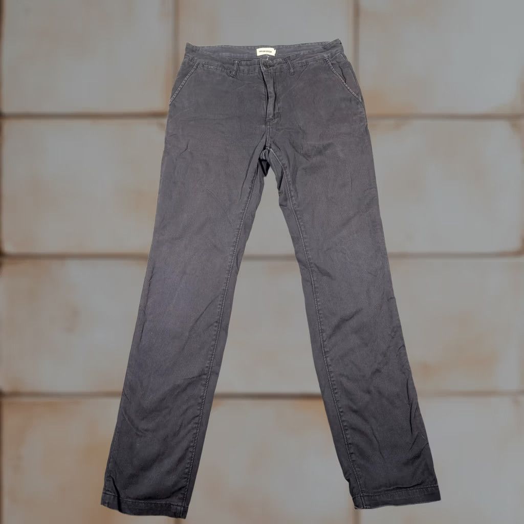 Taylor Stitch Taylor Stitch Foundation Pants Mens 32x32 Gray Slim Canvas Chino Tapered Casual Size US 32 / EU 48 - 1 Thumbnail