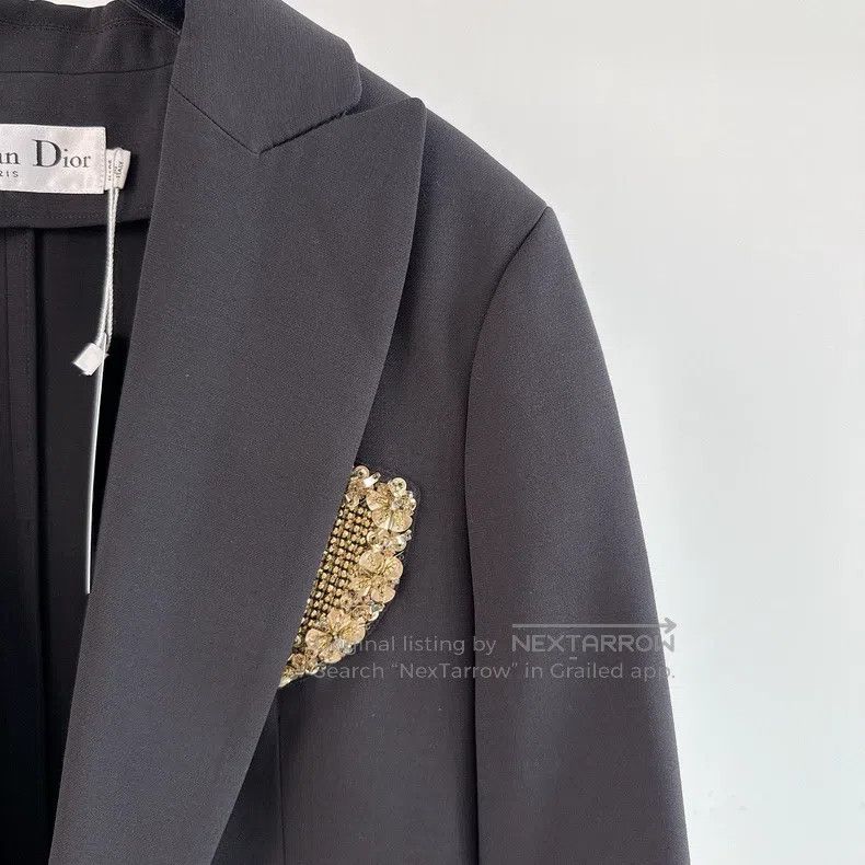 Dior Dior Black shield suit jacket Size M / US 6-8 / IT 42-44 - 7 Thumbnail