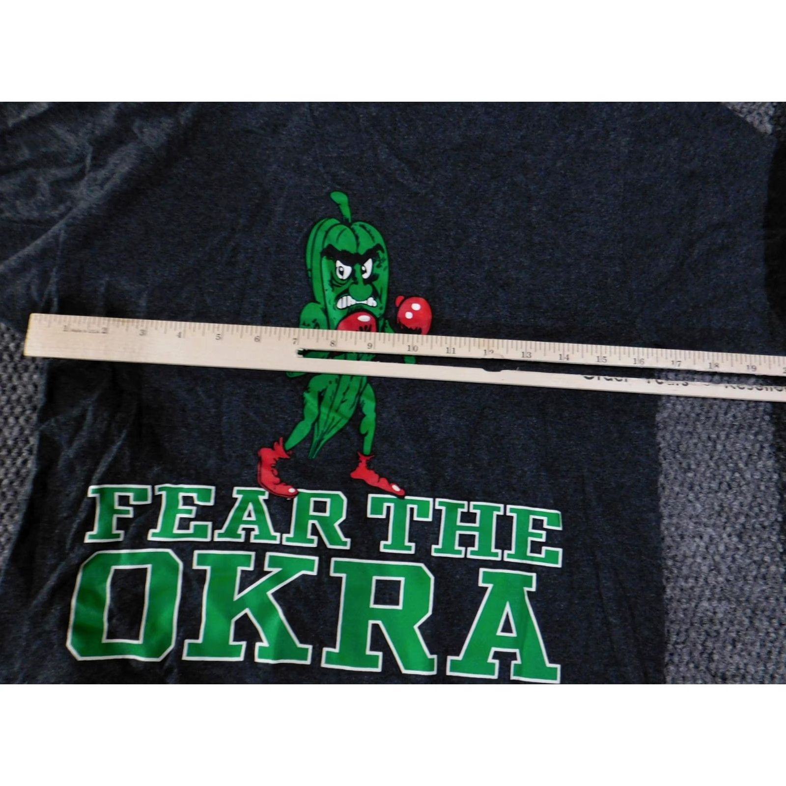 Champion Champion Shirt Mens Small Charcoal Fear The Okra Graphic Boxing Tee T-Shirt Size US S / EU 44-46 / 1 - 4 Thumbnail
