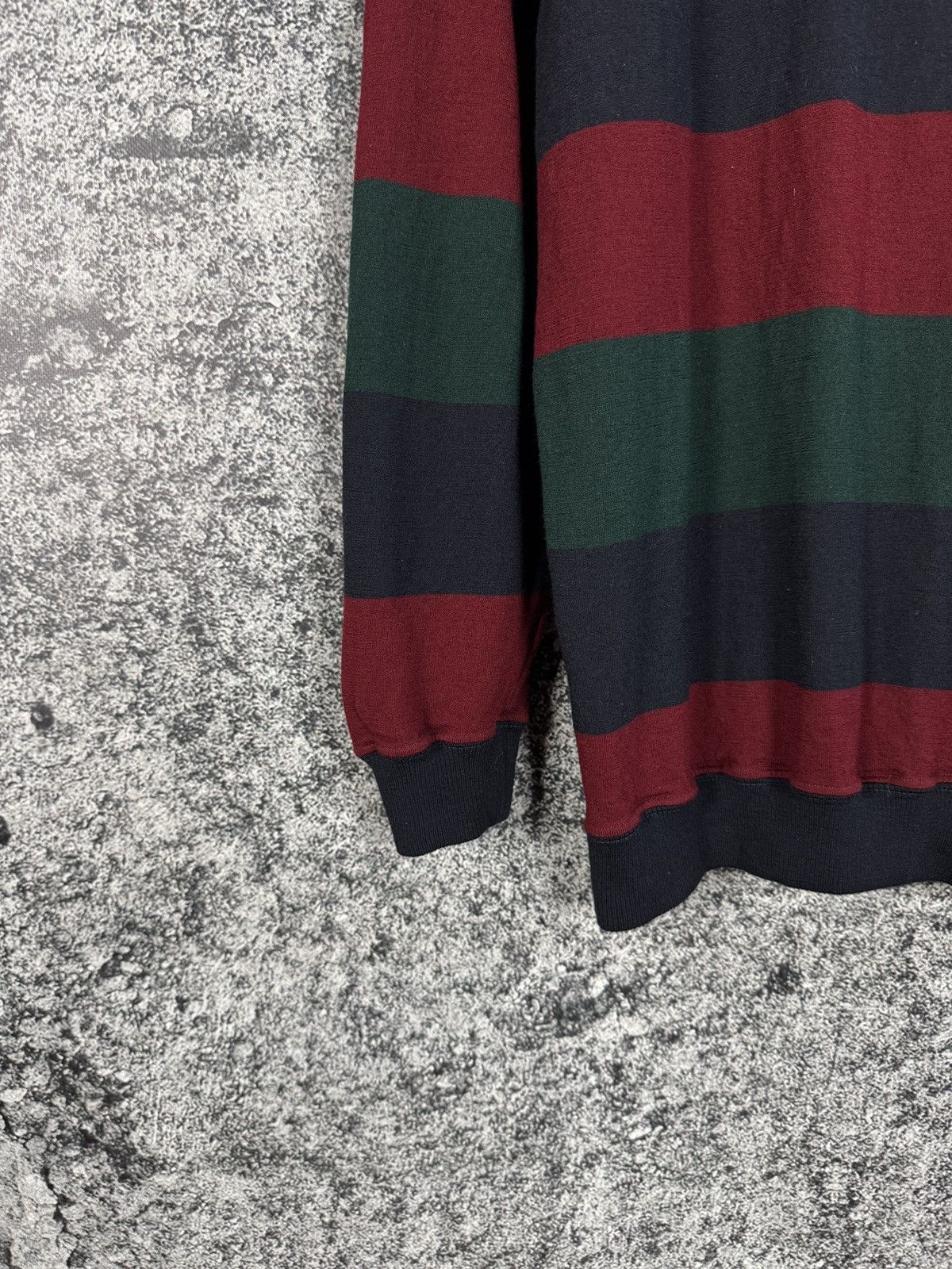 Paul & Shark Paul Shark Vintage Wool Striped Rugby Polo Shirt Italy XL Size US XL / EU 56 / 4 - 14 Thumbnail