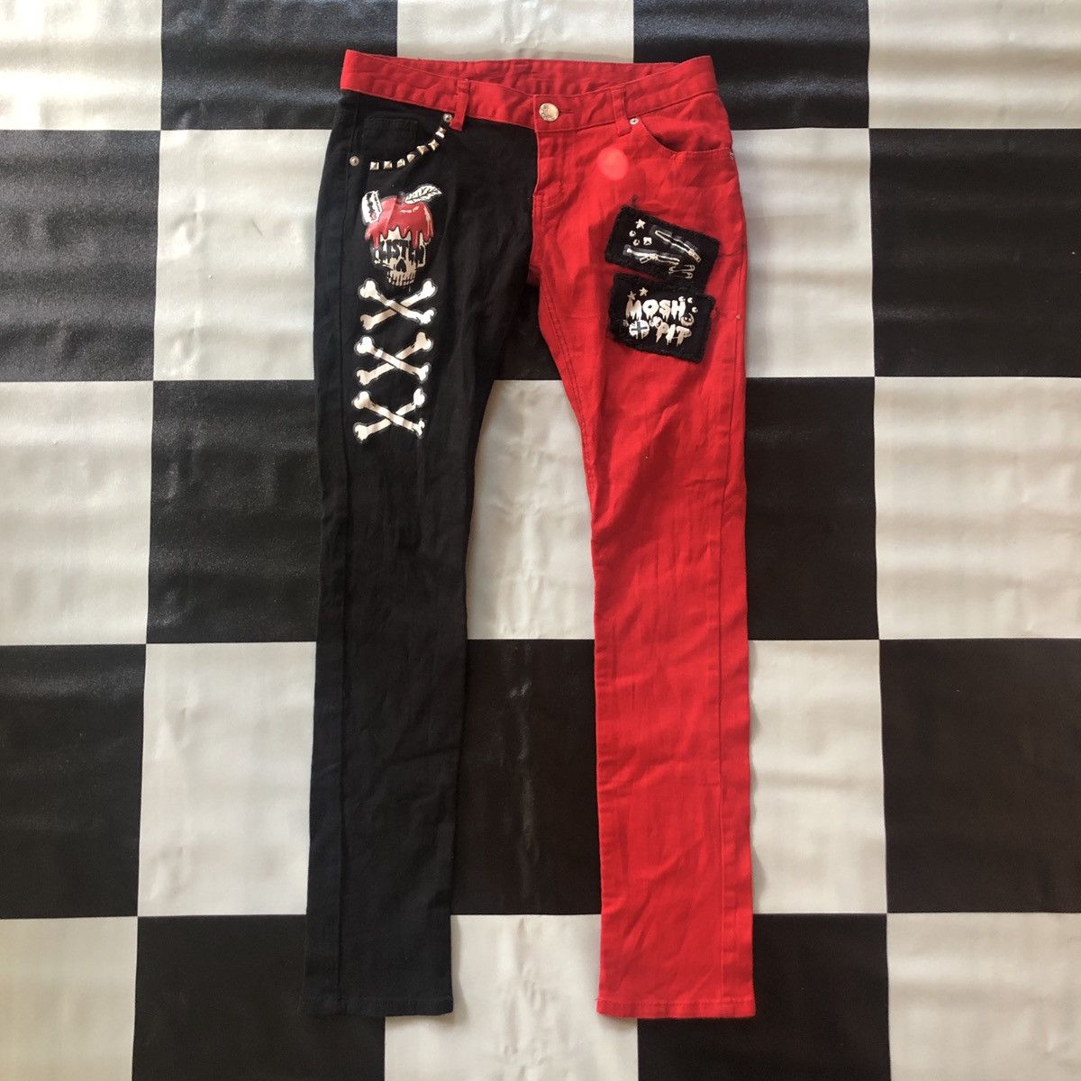 Designer × Japanese Brand Listen Flavor Design Punk Pants Size US 32 / EU 48 - 1 Thumbnail