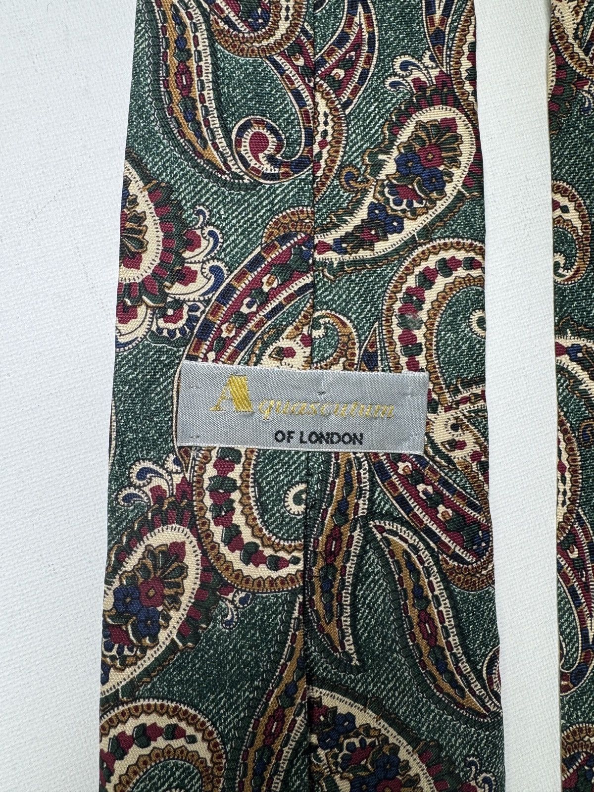 Aquascutum Aquascutum 100% Silk Tie Menswear Designer Men's Accessory Size ONE SIZE - 6 Thumbnail