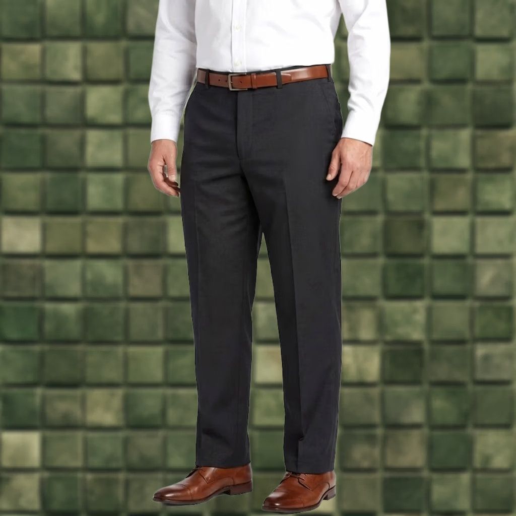 Ralph Lauren Lauren Ralph Lauren Dress Pants Mens 40x30 Black Flat Front Classic Fit Washable Dress Pants Mens Black 40x30 Modern Office Business Vintage: No Size US 40 / EU 56 - 1 Thumbnail