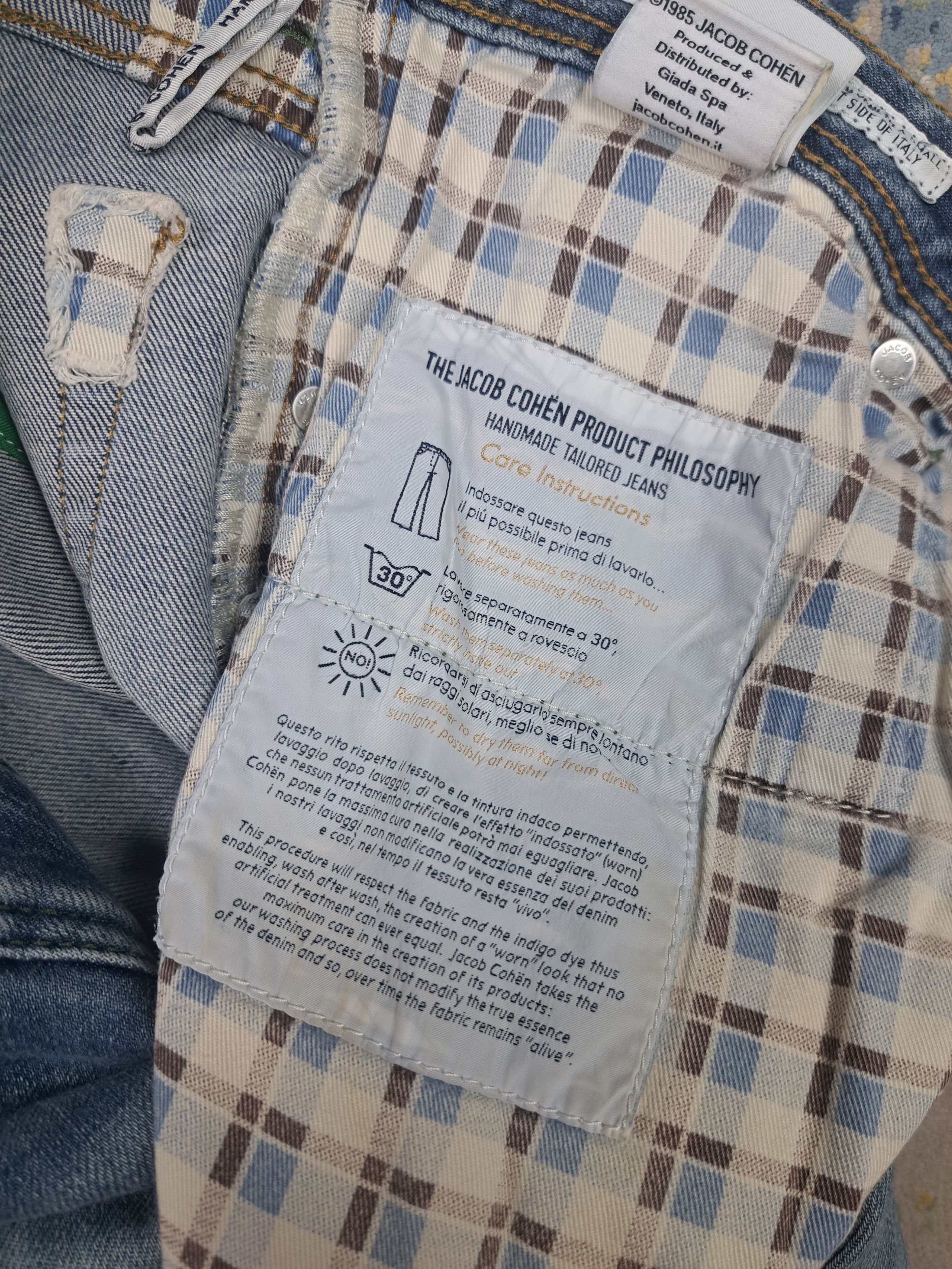 Jacob Cohen Jacob Cohen Pony Hair Patch Handmade Distressed Denim Size US 32 / EU 48 - 22 Thumbnail