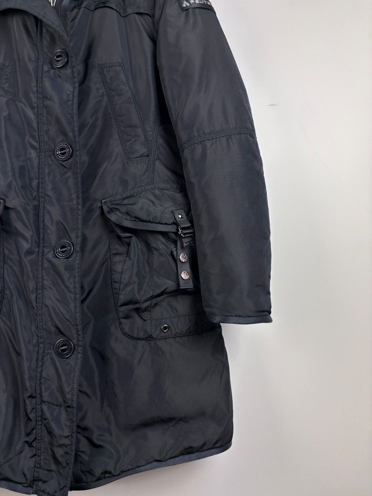 Peuterey Womens Peuterey Down Hooded Parka Jacket Navy Blue Size 42 Size S / US 4 / IT 40 - 5 Thumbnail