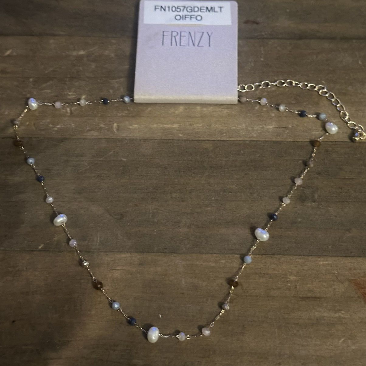 Other Frenzy dainty multicolor stationed bead and pearl necklace Size ONE SIZE - 2 Thumbnail