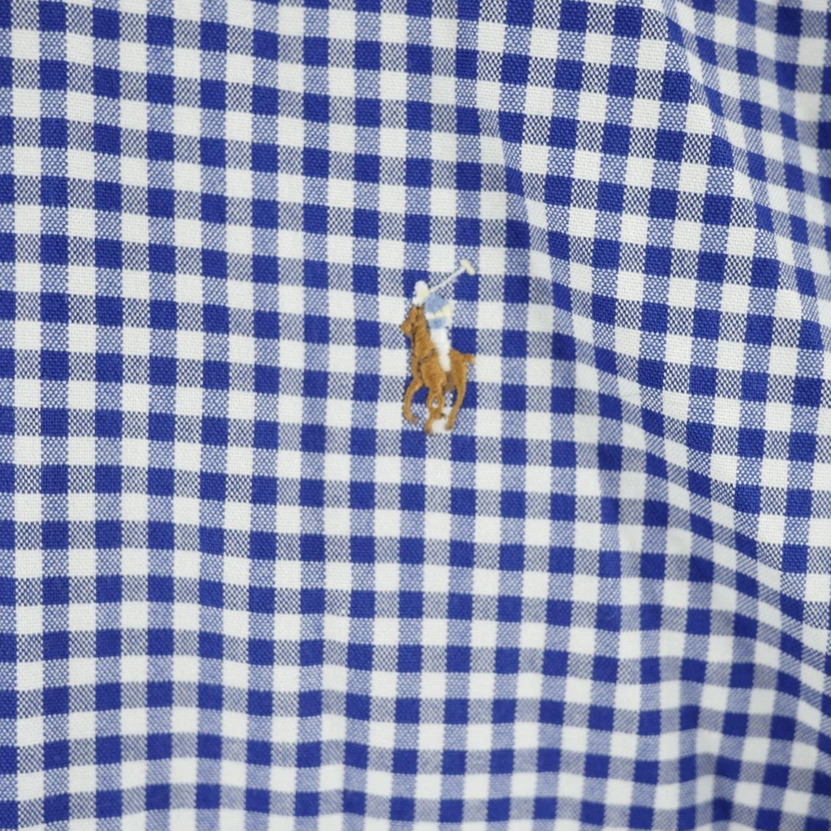 Polo Ralph Lauren Polo Ralph Lauren Shirt Mens Large Blue Gingham Button-Down Long Sleeve Size US L / EU 52-54 / 3 - 3 Thumbnail