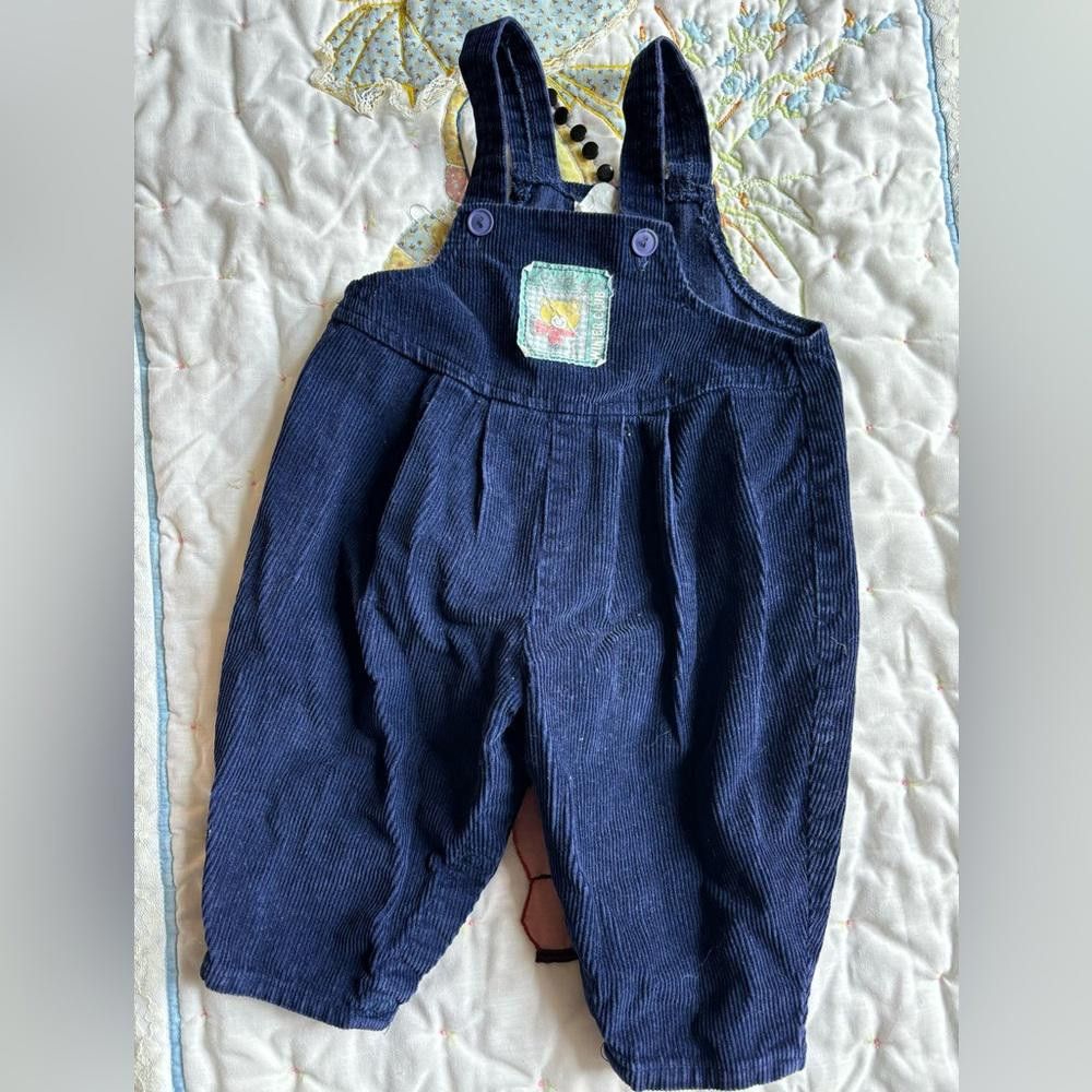Designer Vintage Corduroy Overalls Size ONE SIZE - 2 Thumbnail