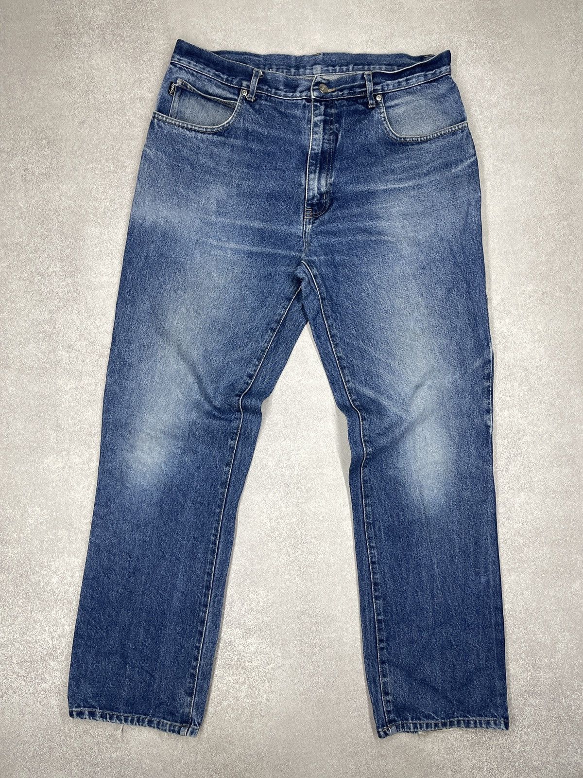 Yves Saint Laurent Vintage Yves Saint Laurent Denim Jeans Blue Y2K Size US 38 / EU 54 - 5 Thumbnail
