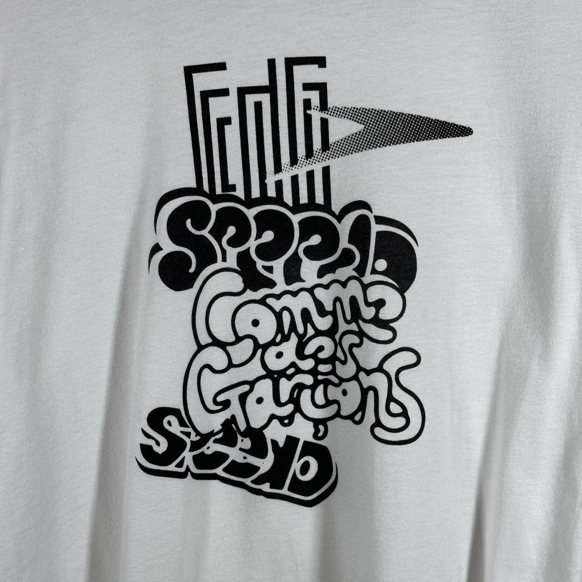 Comme des Garcons Speedo White Graphic Tee Size US S / EU 44-46 / 1 - 2 Thumbnail