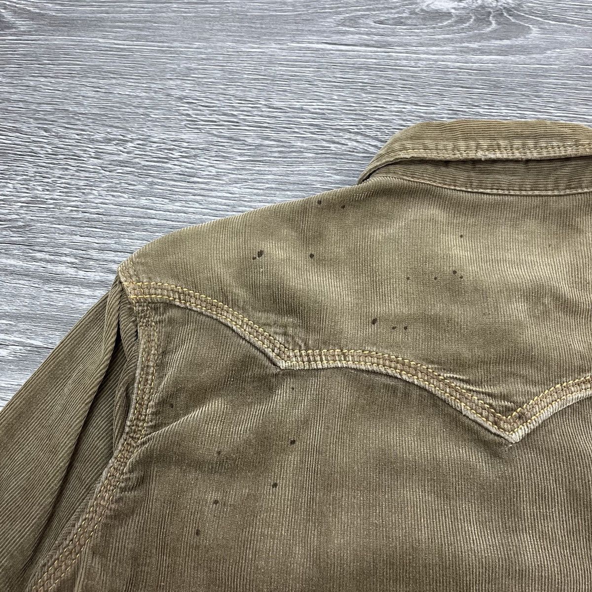 GOA Genuin Vintage GOA - Distressed Corduroy Wested ShirtStudded Size US M / EU 48-50 / 2 - 8 Thumbnail