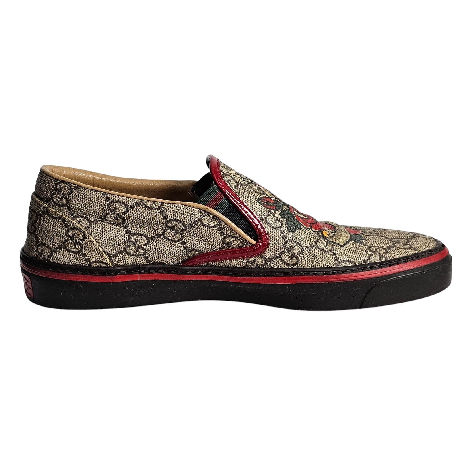 Gucci Gucci GG Supreme coated canvas slip-on loafers Size US 6 / IT 36 - 17 Thumbnail