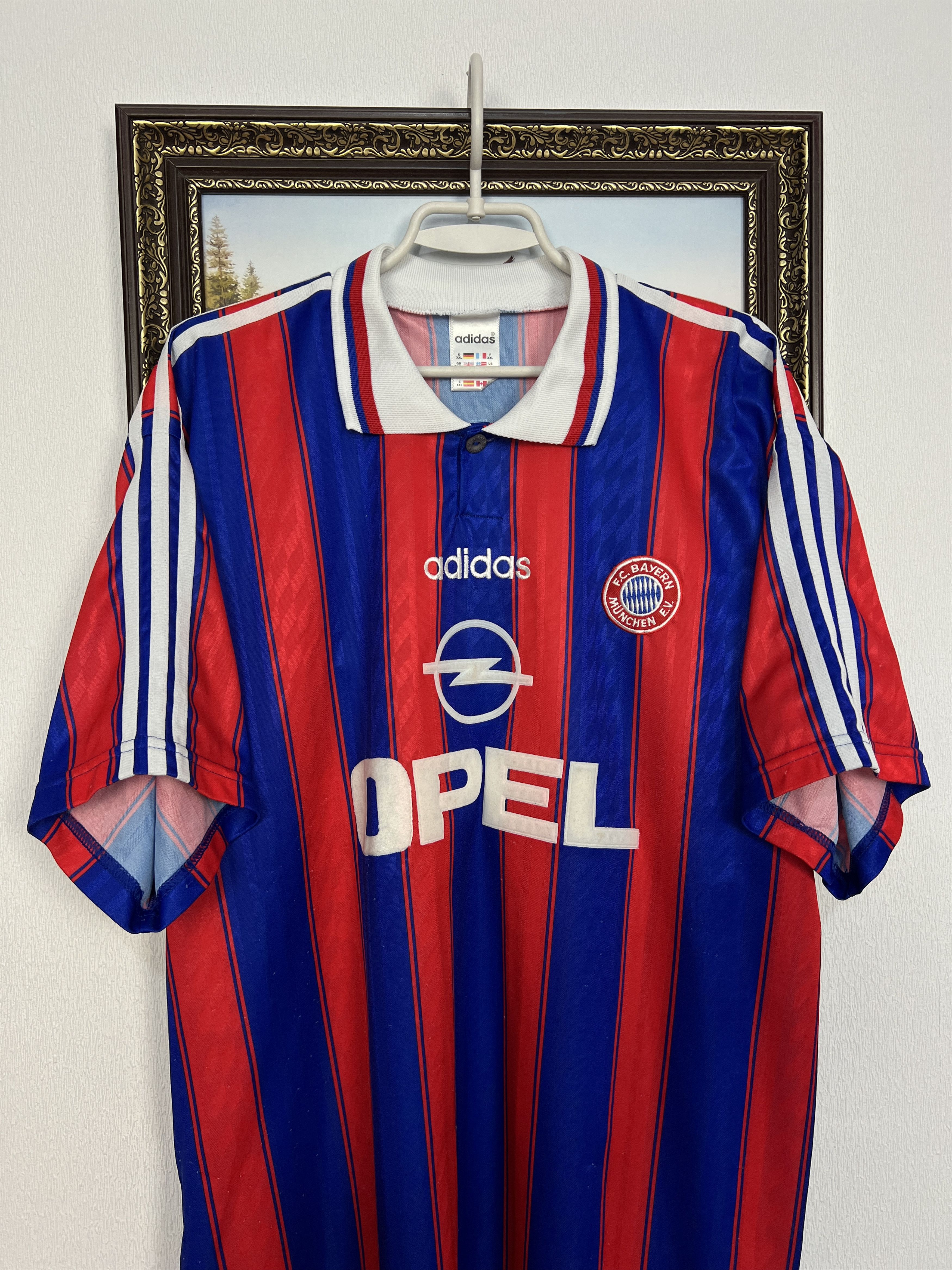 Adidas Bayern Munich Home football shirt 1995 Soccer Jersey Trikot Size US XXL / EU 58 / 5 - 2 Thumbnail