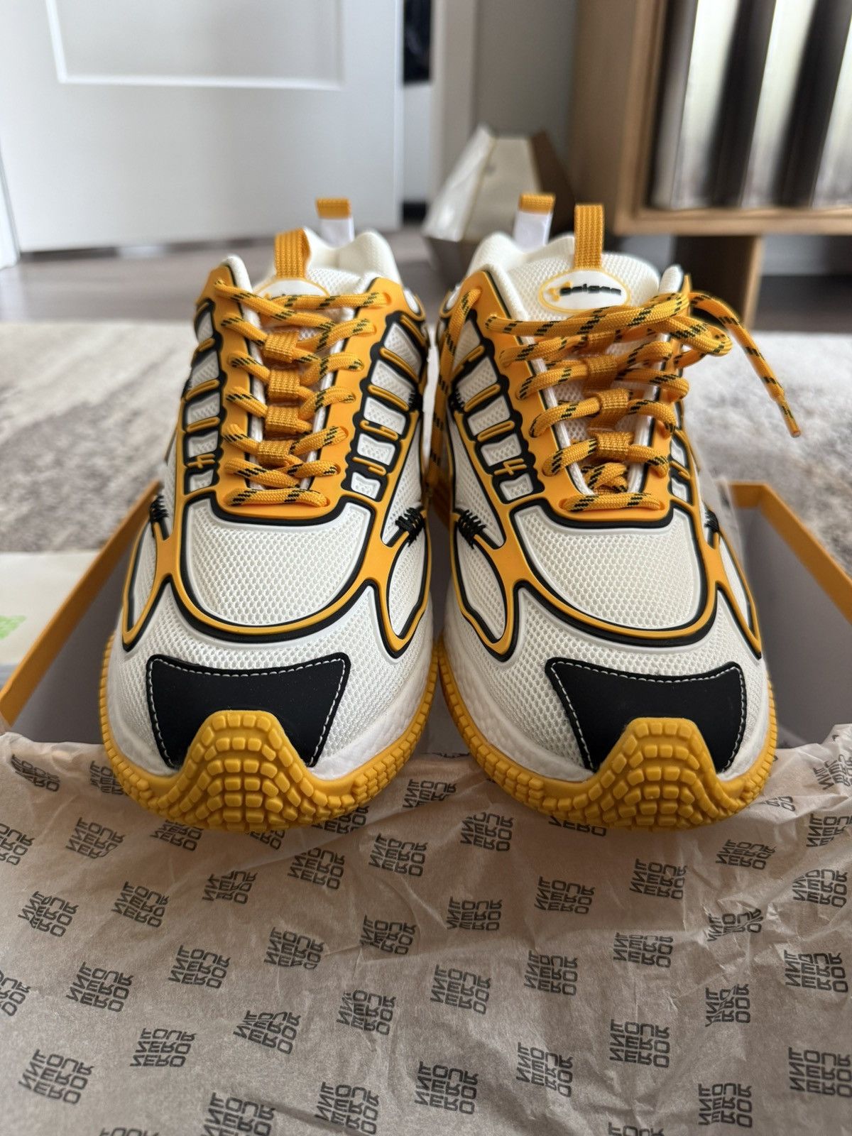 John Geiger 004 F/F "412 DAY" PITTSBURGH EXCLUSIVE, YELLOW BOTTOM Size US 10 / EU 43 - 3 Thumbnail
