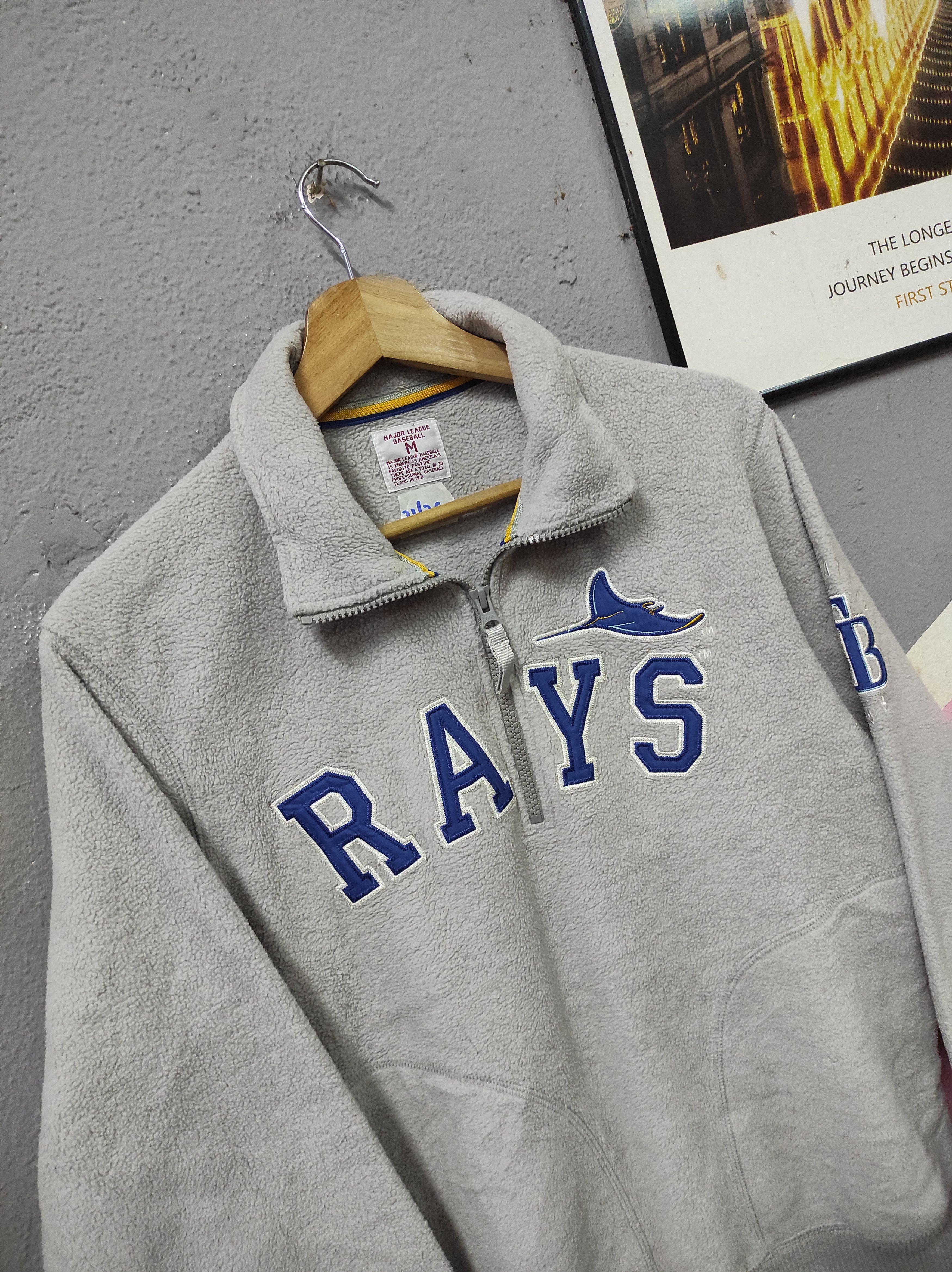 MLB × Uniqlo UNIQLO X MLB TAMPA BAY RAYS HALF ZIPPER SWEATSHIRT FLEECE Size US M / EU 48-50 / 2 - 2 Thumbnail
