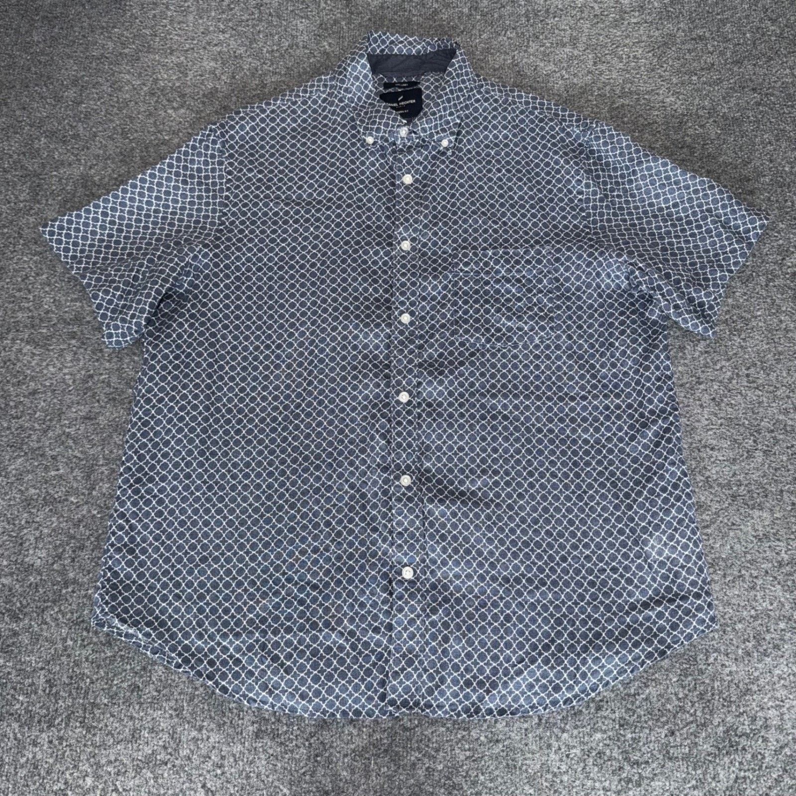 Other Daniel Hechter Paris Linen Shirt Mens XL Geometric Casual Size US XL / EU 56 / 4 - 1 Thumbnail