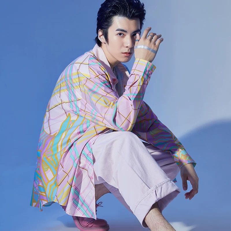 Other Asymmetric Pattern Multi-color Button Up Shirt Size US M / EU 48-50 / 2 - 2 Thumbnail