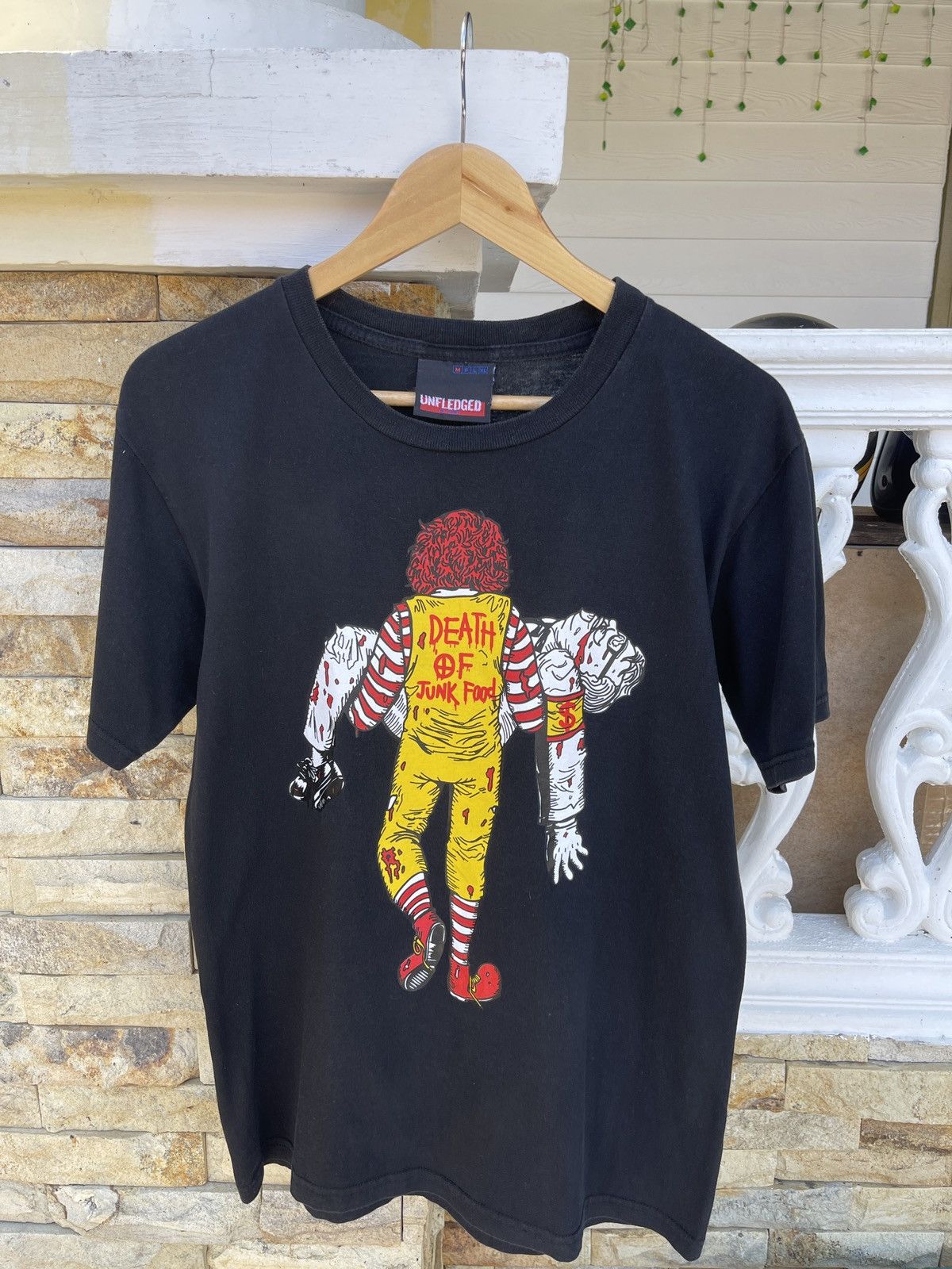 Vintage Last Drop🔥Rare🔥Vintage DEATH of JUNK FOOD McDonald inspired Size US M / EU 48-50 / 2 - 1 Thumbnail